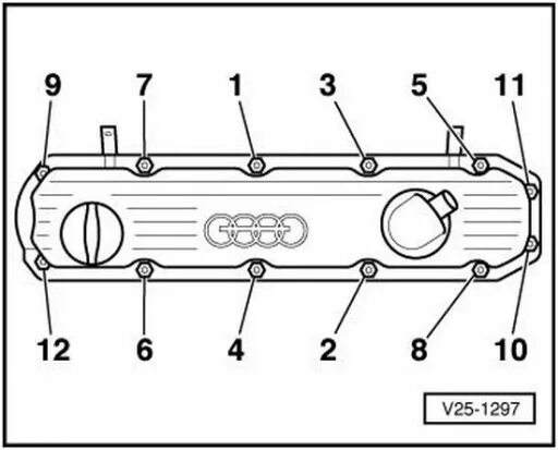 Порядок затяжки клапанной крышки ауди 80 Крепление клапанных крышек - Peugeot 407, 2 л, 2007 года своими руками DRIVE2