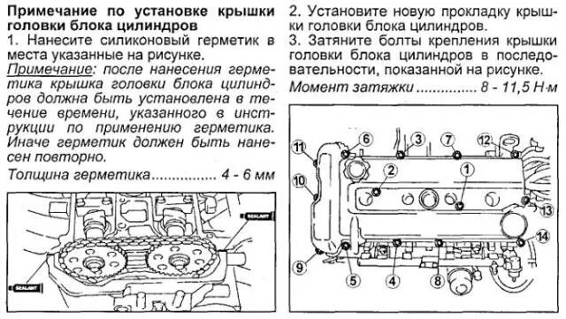 Порядок затяжки клапанной крышки фокус 2 Замена прокладки клкрышки - Mazda 6 (2G) GH, 2 л, 2010 года своими руками DRIVE