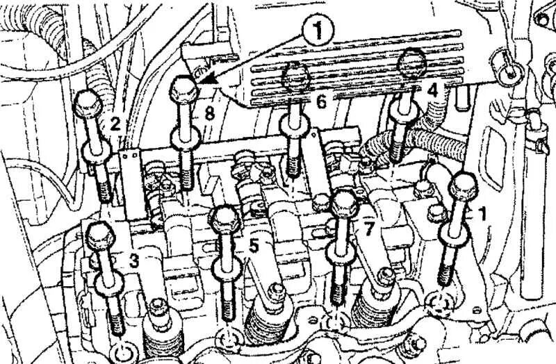 Порядок затяжки клапанной крышки матиз 0.8 Головка блока цилиндров Daewoo Matiz 1997+