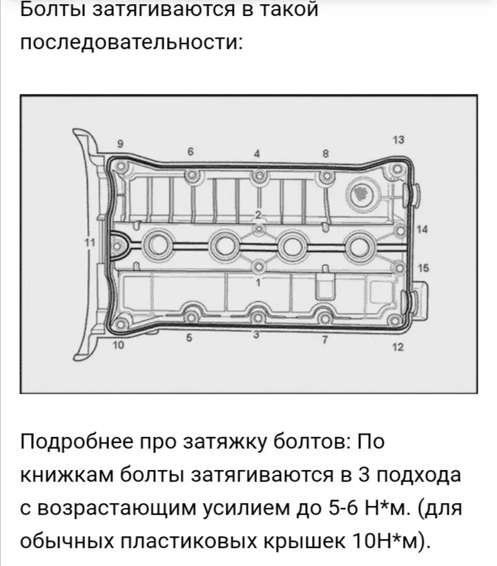 Порядок затяжки клапанной крышки матиз 0.8 Долгожданная крышка - Daewoo Nexia, 1,6 л, 2006 года расходники DRIVE2