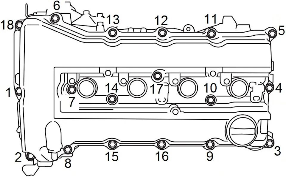 Замена прокладки клапанной крышки - Ford Fusion, 1,4 л, 2007 года запчасти DRIVE