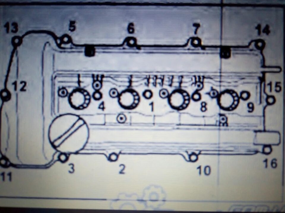 Порядок затяжки клапанной крышки опель Очередная замена прокладки клапанной крышки - KIA Cerato (1G), 1,6 л, 2007 года 