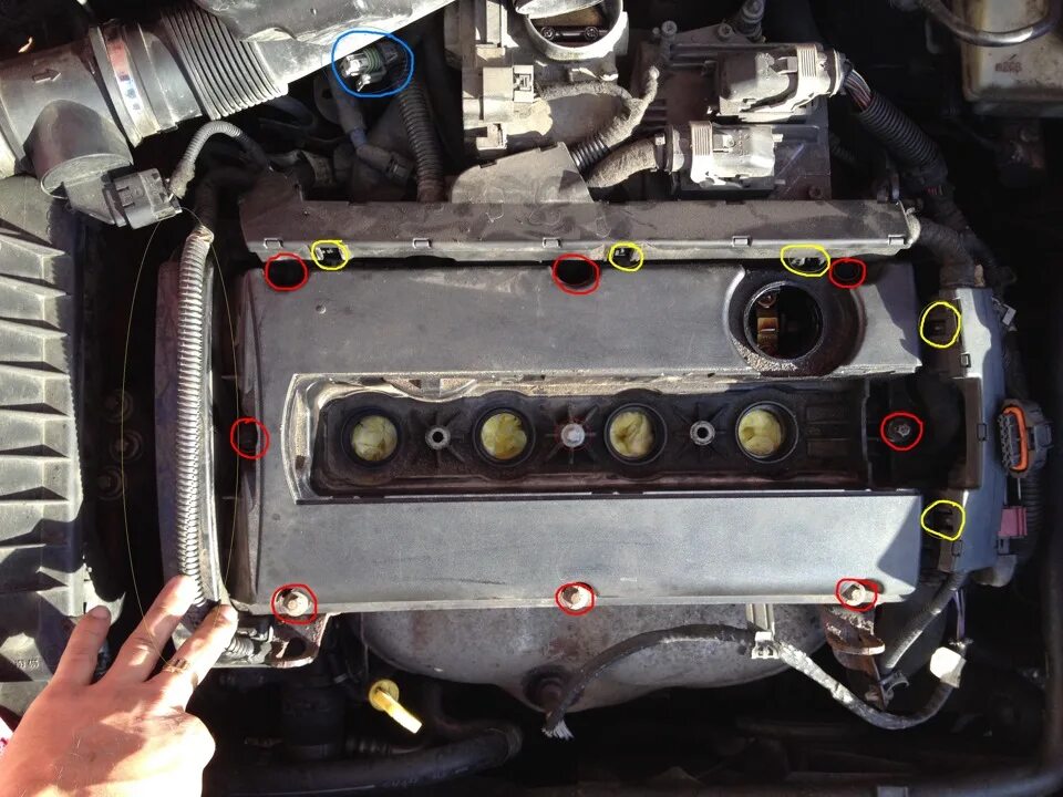 Порядок затяжки клапанной крышки опель астра 1.6 Ремонт клапанной крышки Часть 1 - Opel Astra H GTC, 1,6 л, 2006 года своими рука
