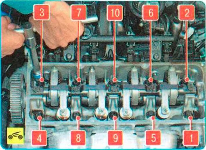 Порядок затяжки клапанной крышки рено логан Замена гбц логан: найдено 88 изображений