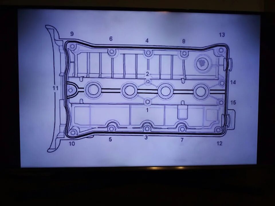 Порядок затяжки клапанной крышки шевроле лачетти 1.4 Каким моментом затягивать клапанную крышку: найдено 87 картинок