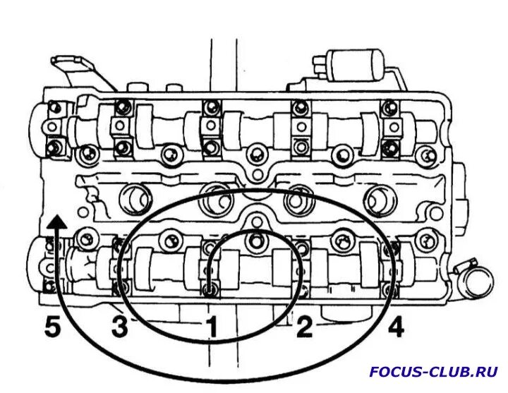 Порядок затяжки клапанной крышки z14xep Затяжка болтов клапанной крышки - Ford Focus Клуб