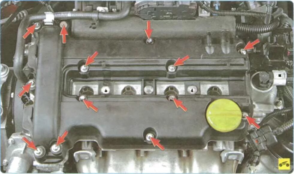 Порядок затяжки клапанной крышки z18xer Замена прокладки гбц опель корса д 1 4 - фото - АвтоМастер Инфо