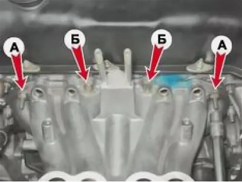 Порядок затяжки коллектора нива шевроле Gasket of the inlet pipeline and an exhaust manifold of the injection engine - r