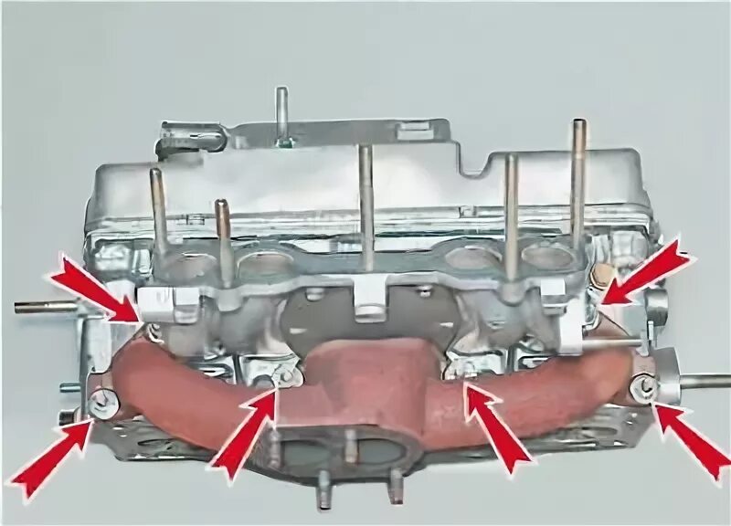 Порядок затяжки коллектора ваз 2114 Intake pipe and exhaust manifold gasket - replacement (VAZ-2114 "Samara-2" 2004-