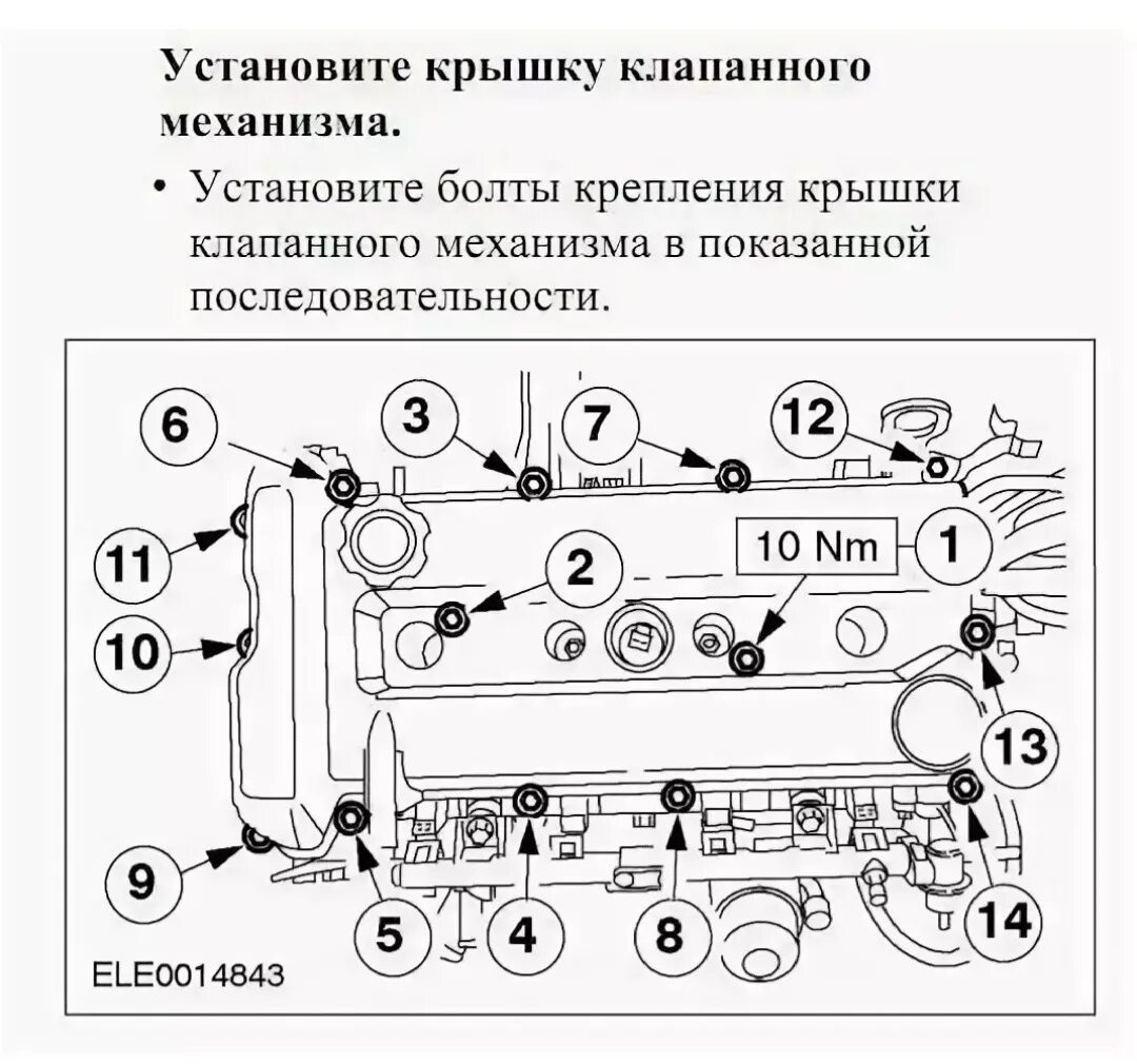 Порядок затяжки крышки форд Масло в свечных колодцах - Ford C-Max I, 2 л, 2006 года своими руками DRIVE2