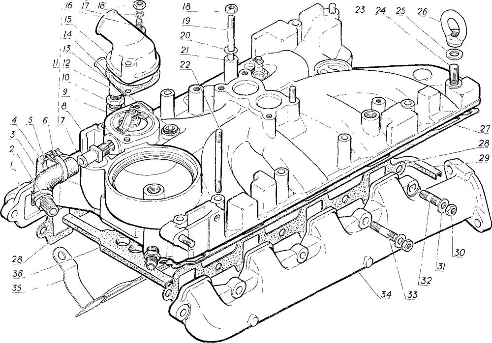 мотор змз V8. устраняем течь воды из под шпильки - ГАЗ 3110, 2,5 л, 2000 года св