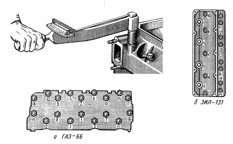 Порядок затяжки плиты зил 130 Неисправности механизма газораспределения двигателя автомобиля