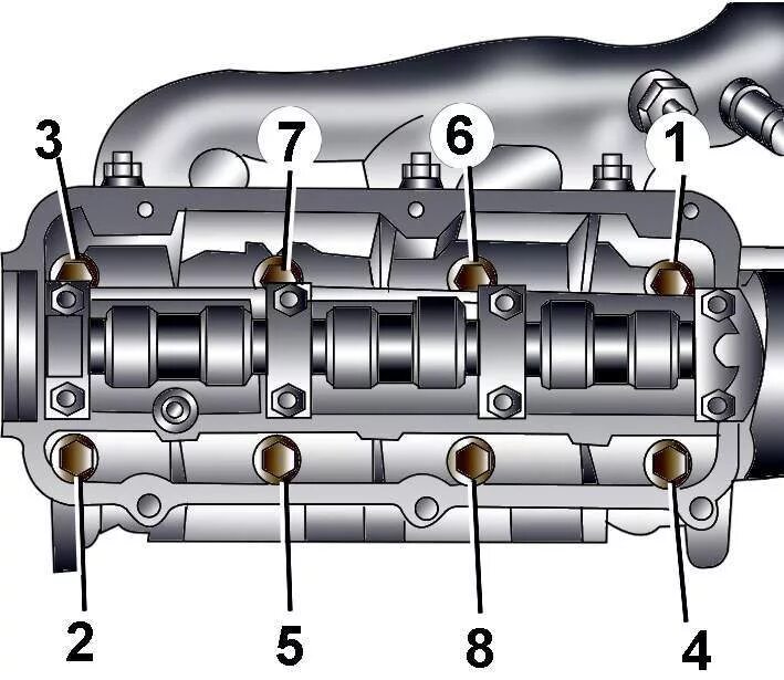 Порядок затяжки распредвала ауди 80 б3 Ауди А8. Головка блока цилиндров. Audi A8 / e94df9