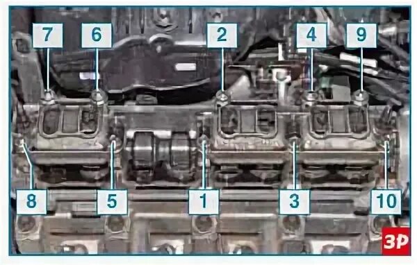 Порядок затяжки распредвала калина 8 клапанов 76 Granta - Энциклопедия журнала "За рулем"