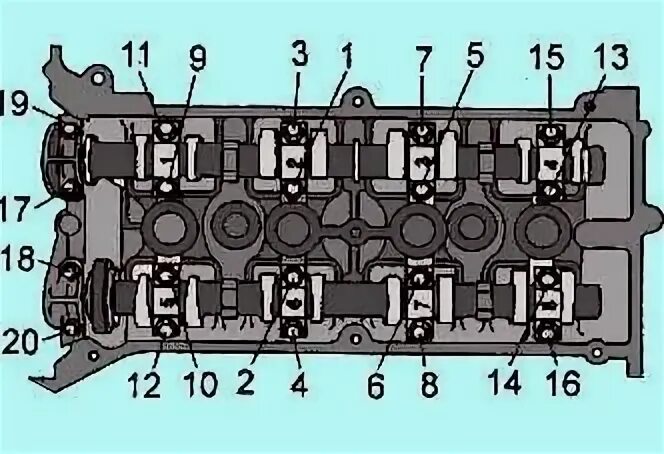 Порядок затяжки распредвалов змз Проблема решена - Lada 2115, 1,6 л, 2008 года тюнинг DRIVE2