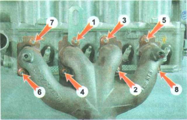 Порядок затяжки выпускного коллектора приора 16 Как снять выпускной коллектор на приоре - AutoZip35.ru