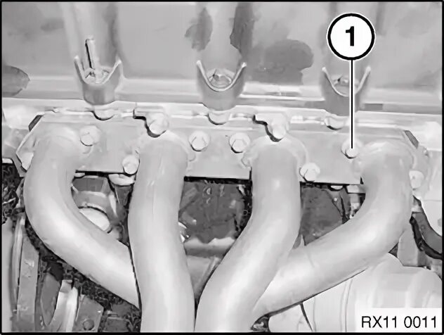 Порядок затяжки выпускного коллектора приора 16 11 62 000 Removing and installing, sealing/replacing exhaust manifold