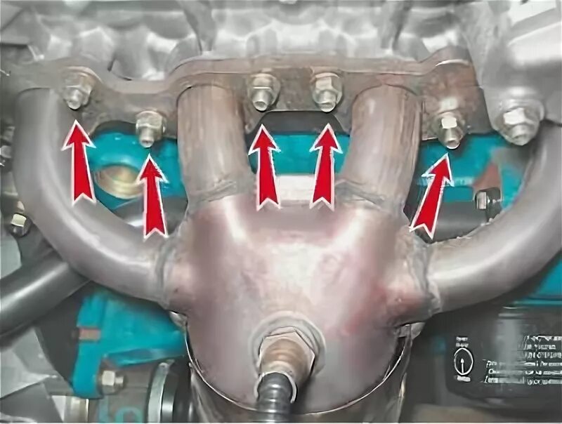Порядок затяжки выпускного коллектора ваз 2114 Выпускны калектар рухавіка 21124 (1,6i 16v) - зняцце і ўстаноўка, замена праклад