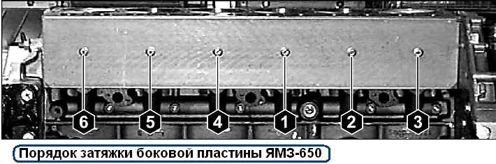 Порядок затяжки ямз 534 Assembling the YaMZ-650 diesel