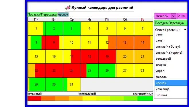 Посадить чеснок осенью по лунному календарю Когда сажать чеснок под зиму в 2018 году по Лунному календарю?