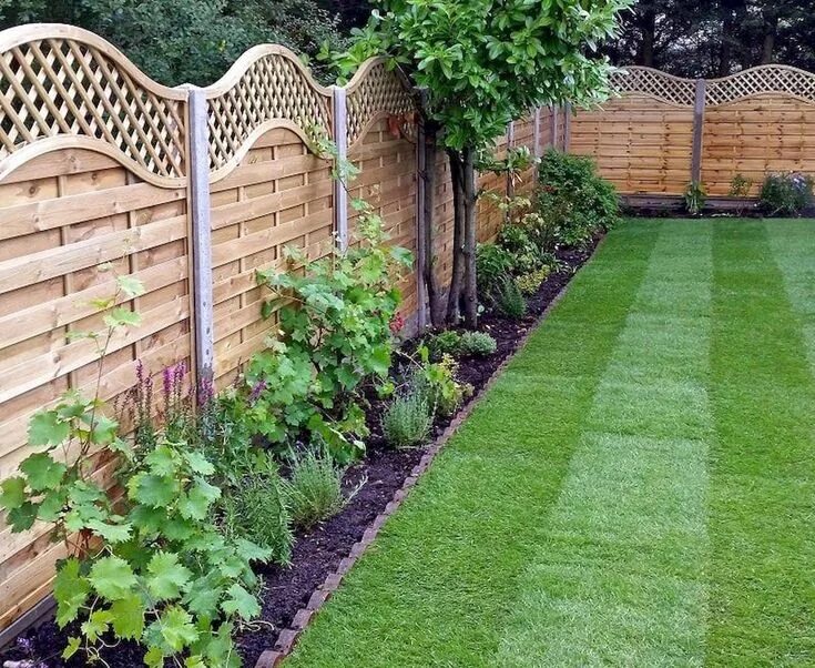 Посадить забором даче фото Gardening Decor - Make your garden beautiful Fence landscaping, Privacy fence la