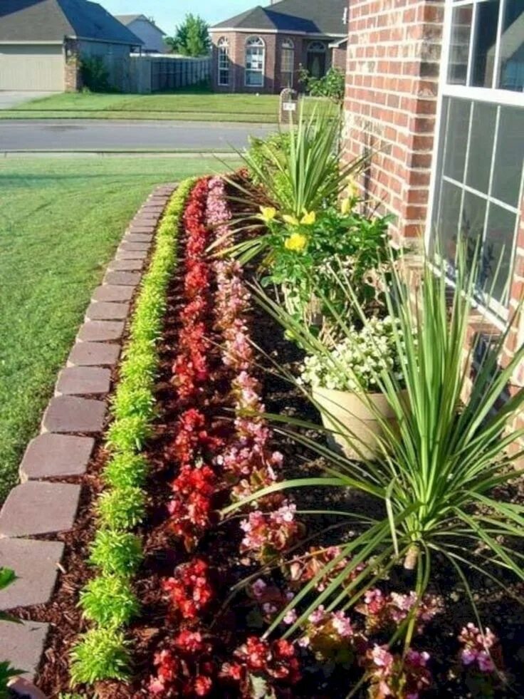 Посадка цветов на даче фото Best 25+ Easy Flower Bed Ideas To Make Front Yard More Beautiful - Freshouz Home