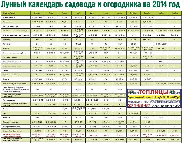 Посадочный календарь на 2024 год для сибири Календарь садовода на 2024г алтайский край