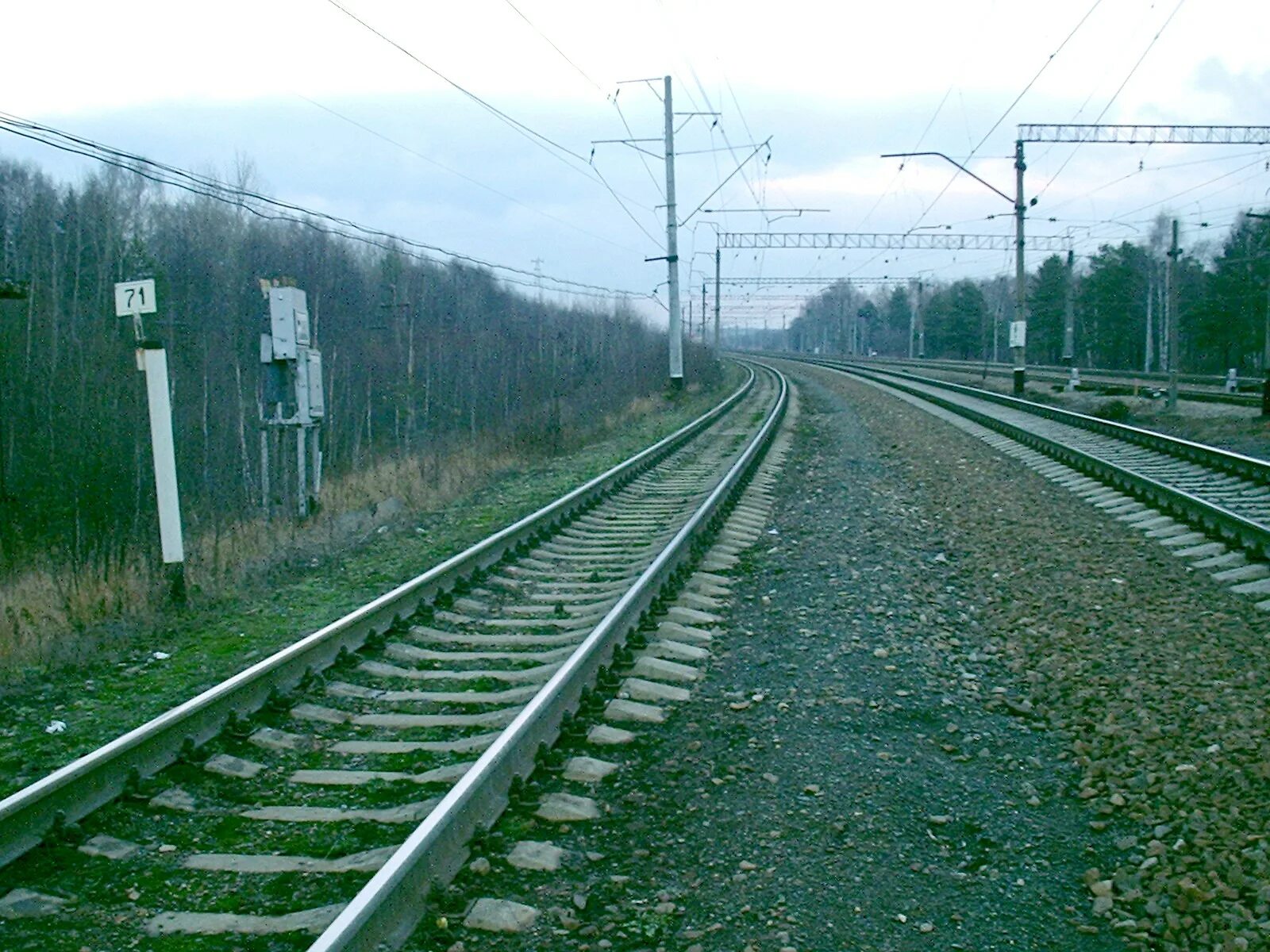 Поселок фрязево фото Московско-Нижегородская железнодорожная линия на территории Московской области -