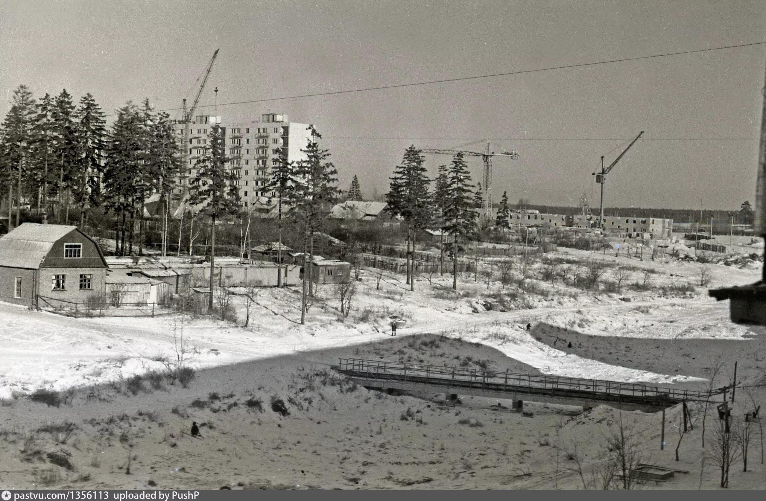 Поселок московский московской области старые фото Вид на Дзержинец - Retro photos