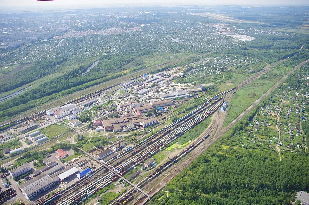 Поселок сортировочный ул путейская старые фото Файл:Aerial view to Nizhny Novgorod-Sortirovochny Railway Station.jpg - Википеди