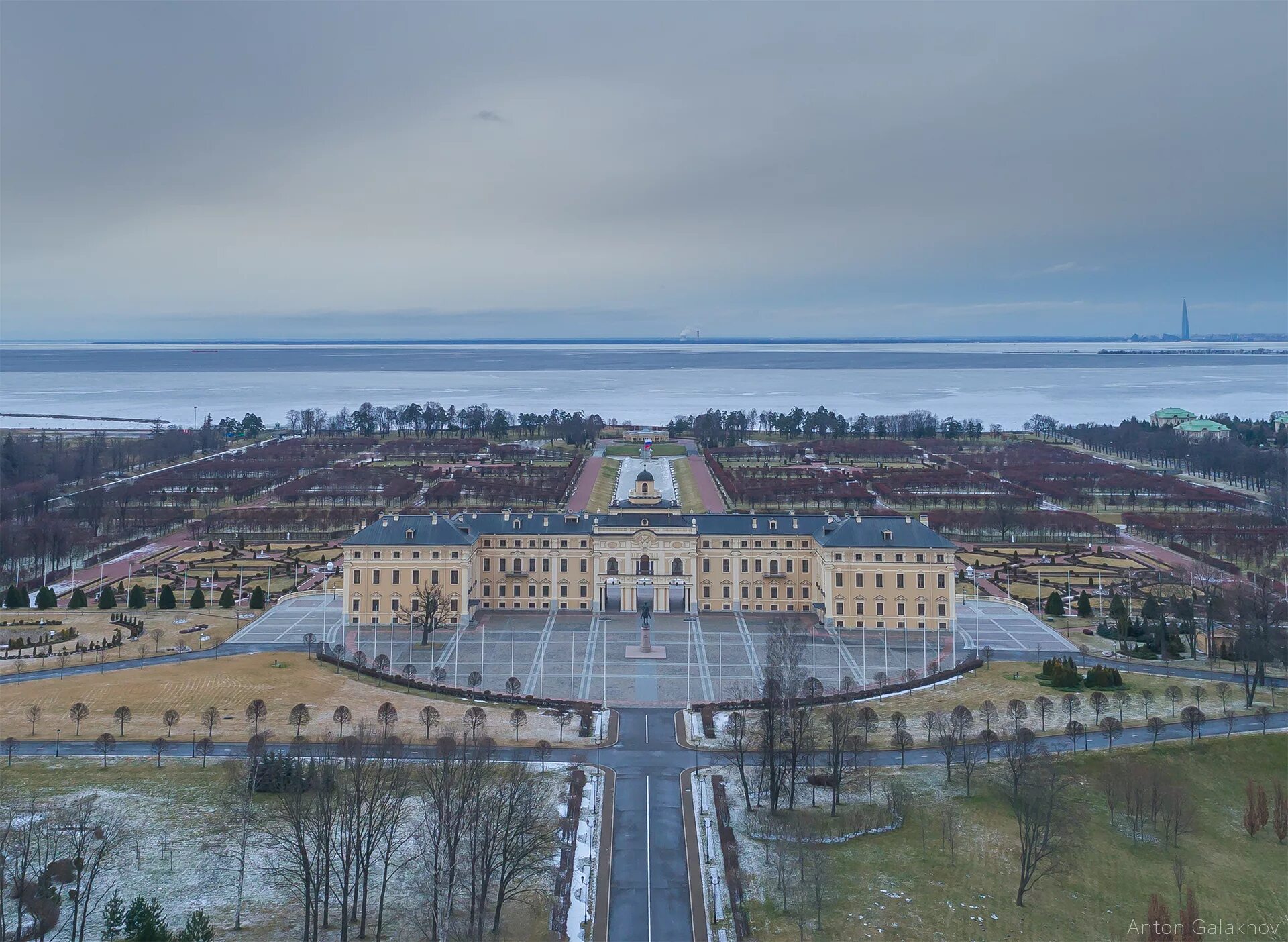 Поселок стрельна санкт петербург фото Константиновский дворец - Фото с высоты птичьего полета, съемка с квадрокоптера 