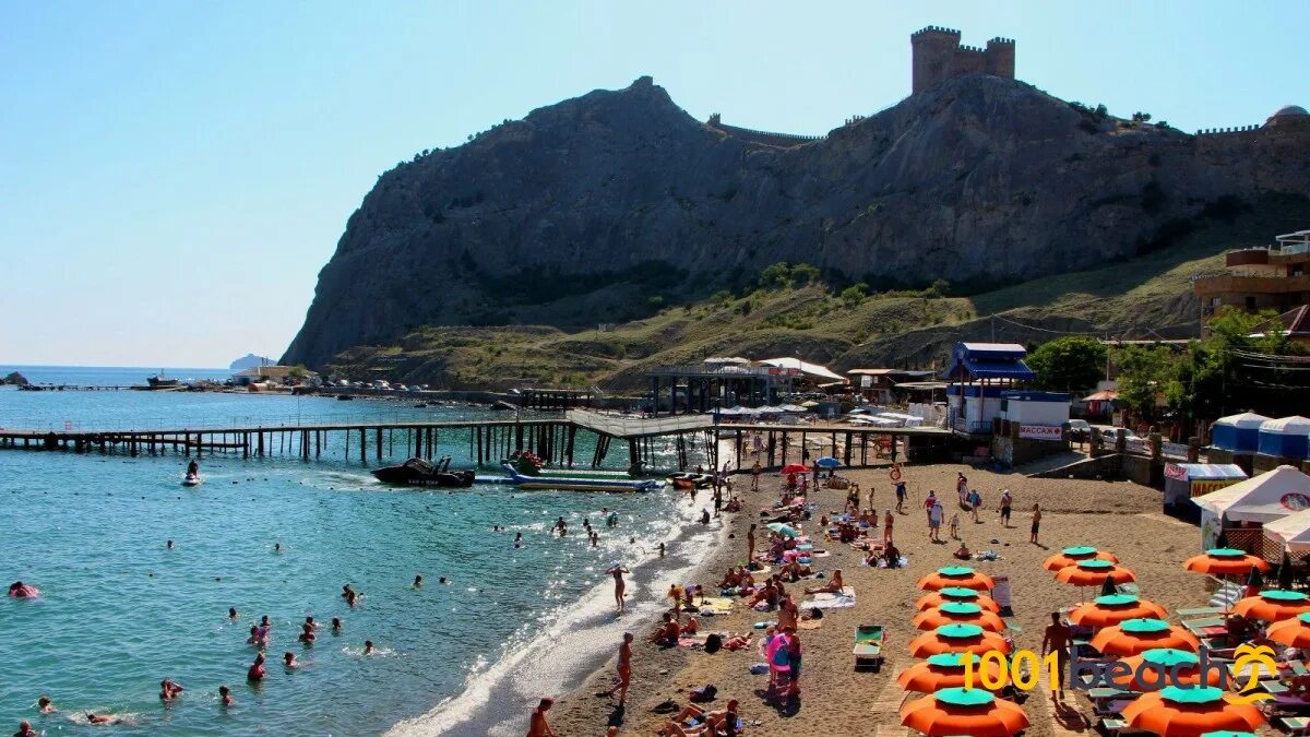 Поселок судак крым фото Центральный пляж Судака (Sudak Central Beach beach)