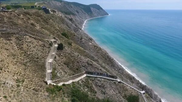 Поселок супсех фото 800 ступеней" в Анапе - Спуск к морю и каменистому пляжу. Как добраться. Фото