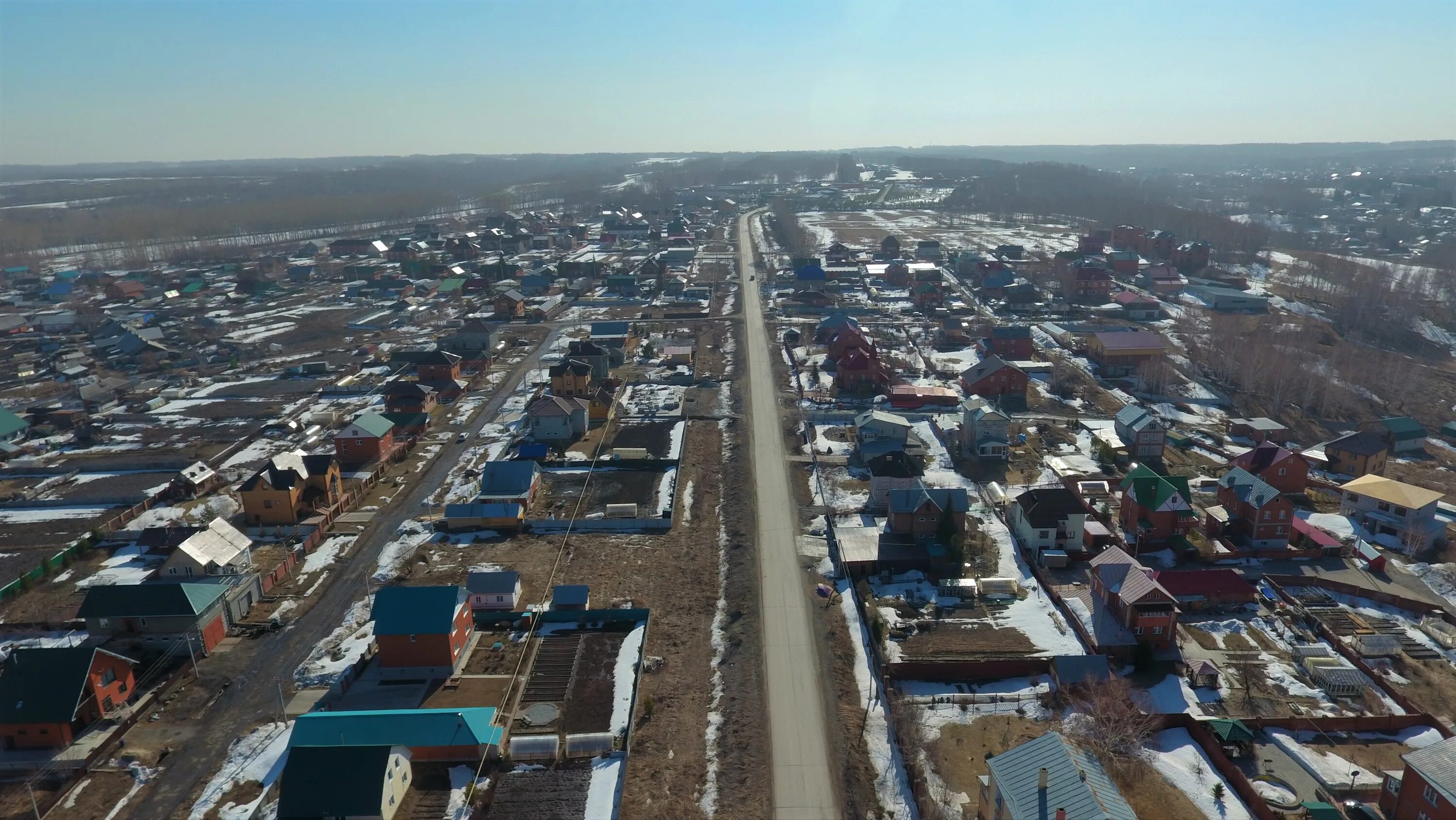 Поселок восход нижегородская область фото Весна в поселке "Восход" - Фото с высоты птичьего полета, съемка с квадрокоптера