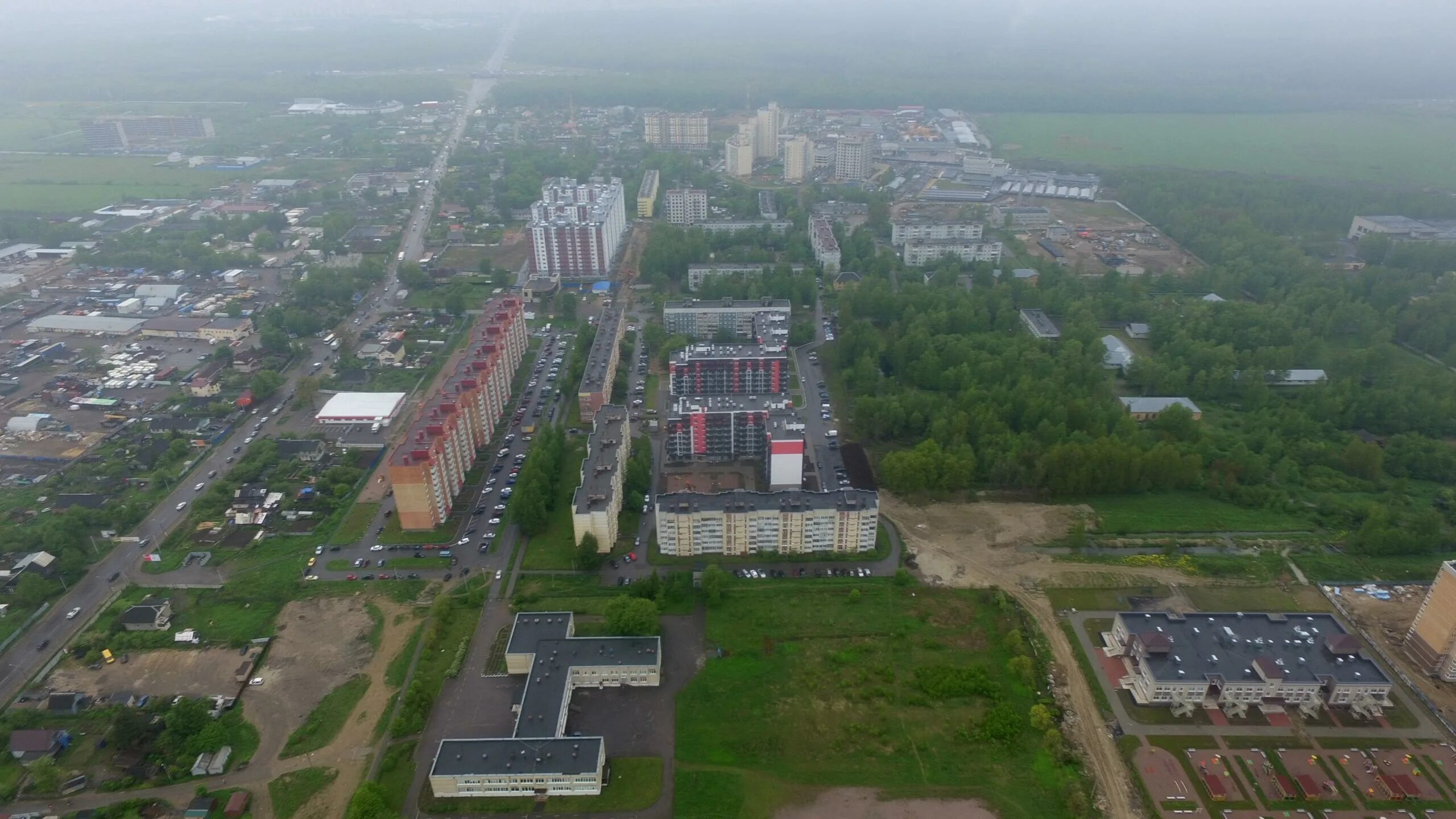 Поселок янино ленинградской области фото Ход строительства ЖК Брусничный в п. Янино-1 Pronovostroy