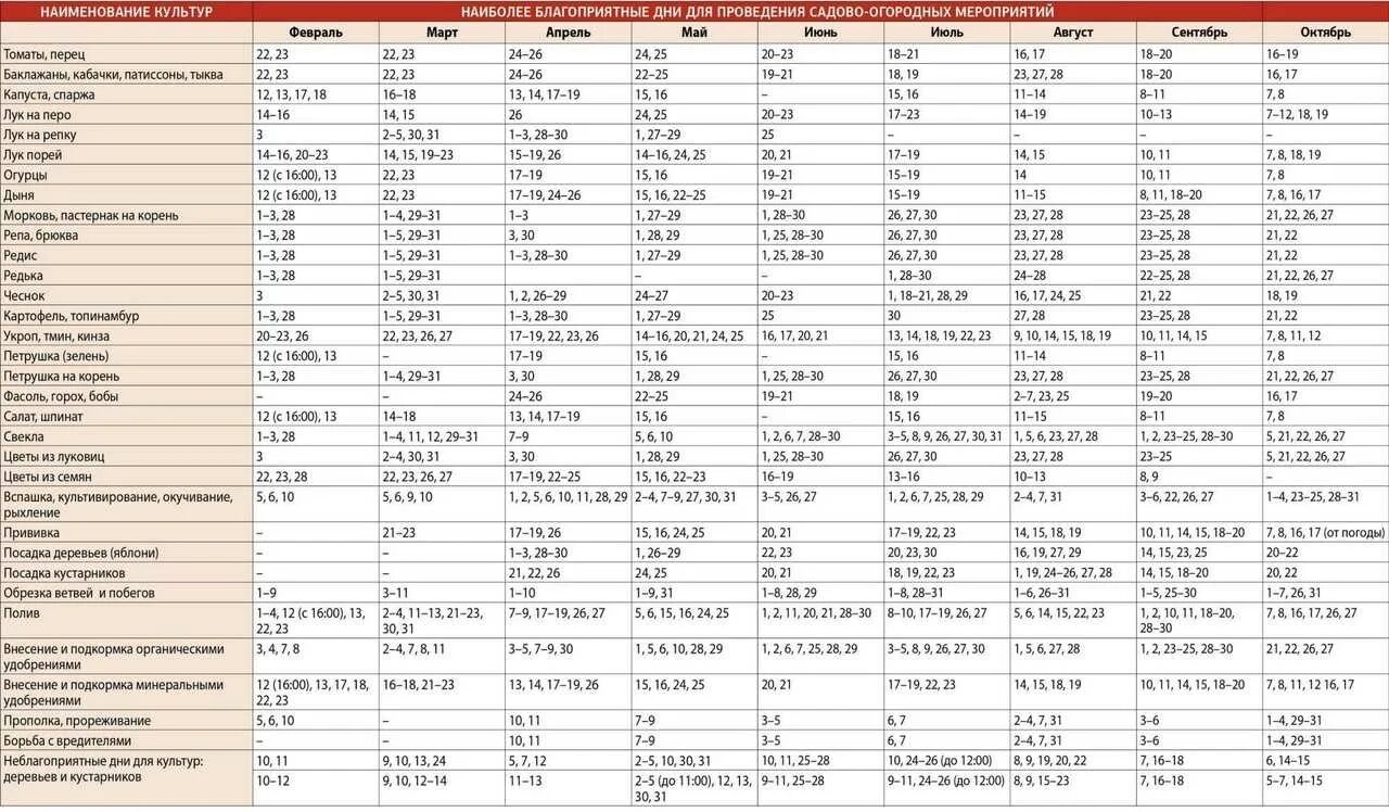 Посевной календарь огородника на 2021 год Календарь посева сибирь