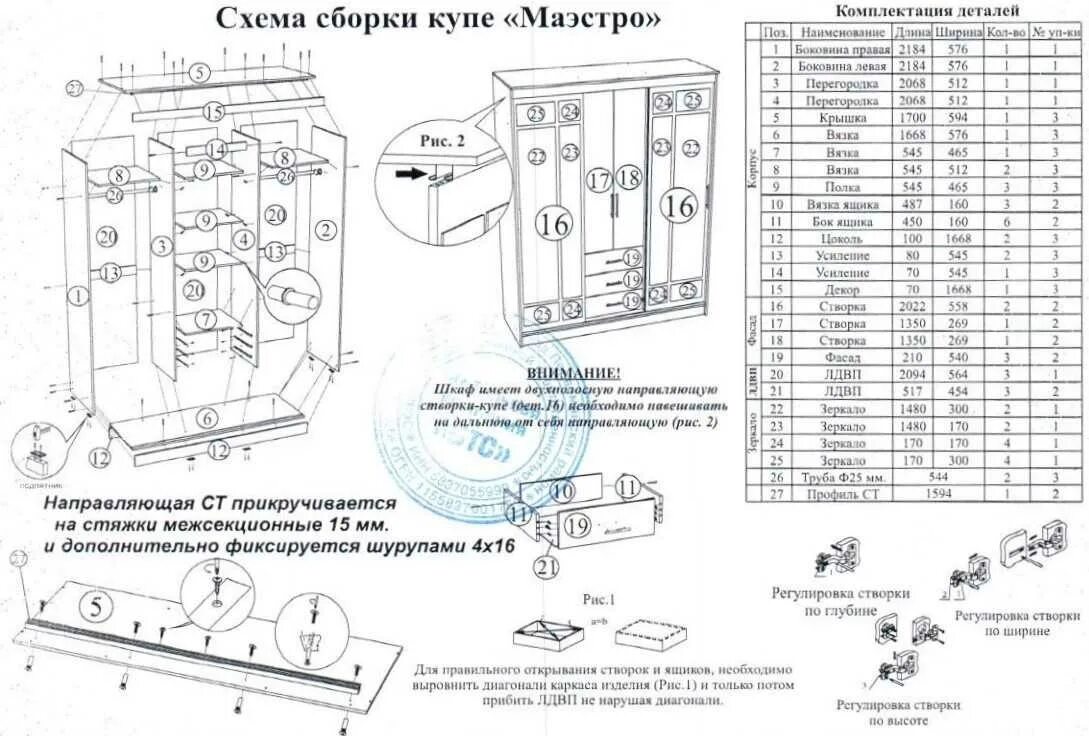 Пошаговая инструкция по сборке шкафа купе Шкаф бася схема сборки