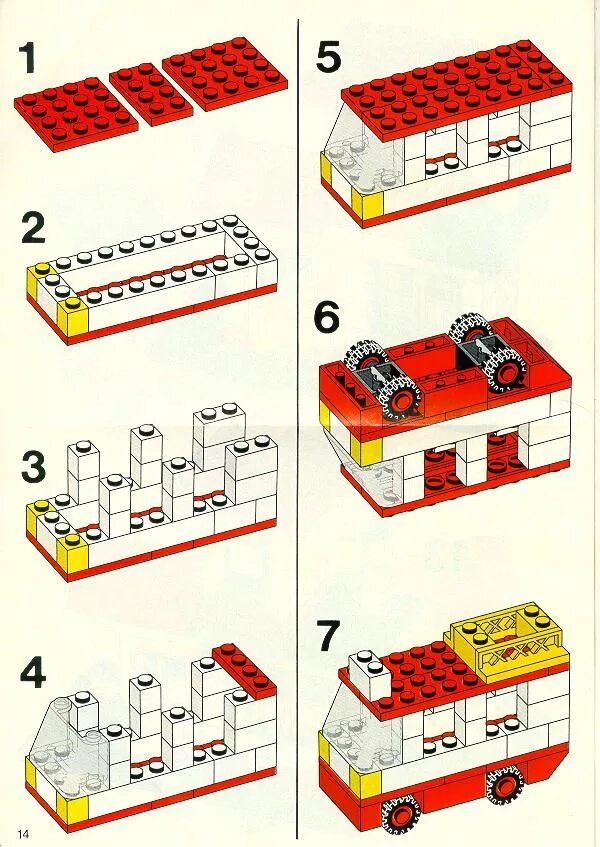 Пошаговая инструкция сборке лего Old LEGO ® Instructions letsbuilditagain.com Lego instructions, Lego challenge, 