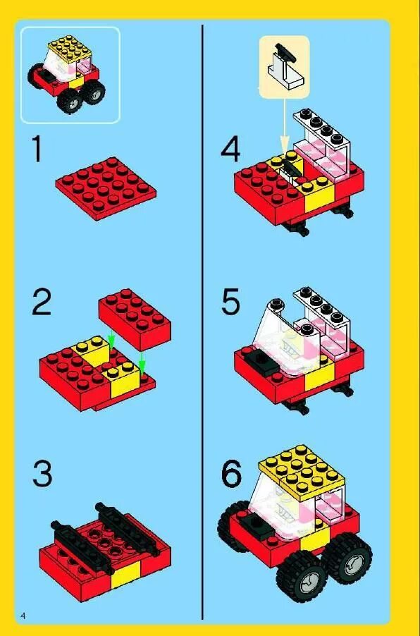 Пошаговая инструкция сборке лего Old LEGO ® Instructions letsbuilditagain.com Lego building, Lego instructions, L