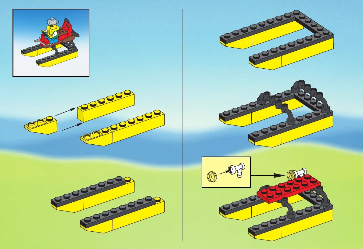 Пошаговая инструкция сборке лего Handleiding Lego City - SWAMP OUT POST 6563 (pagina 3 van 28) (Nederlands, Duits