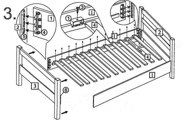 Пошаговая инструкция сборки кровати Инструкция по сборке кровати Новь 1200 Боровичи