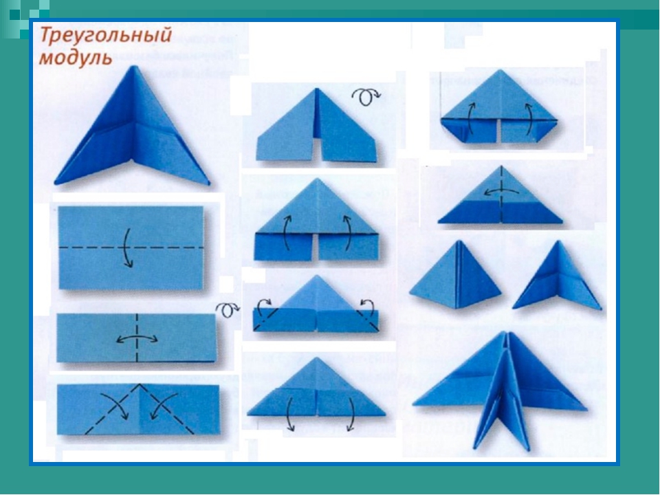 Пошаговая инструкция сборки модульных оригами Модуль 1 оригами: найдено 86 картинок