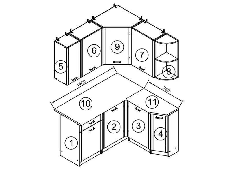 Пошаговая инструкция сборки угловой кухни Сборка кухни угловой фото - DelaDom.ru