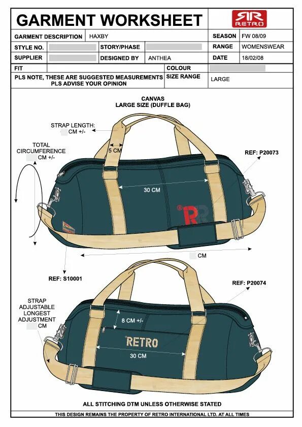 Пошаговая выкройка дорожной сумки PORTFOLIO DESIGN SPECIFICATION SHEETS Leather bag pattern, Bags, Fashion bags