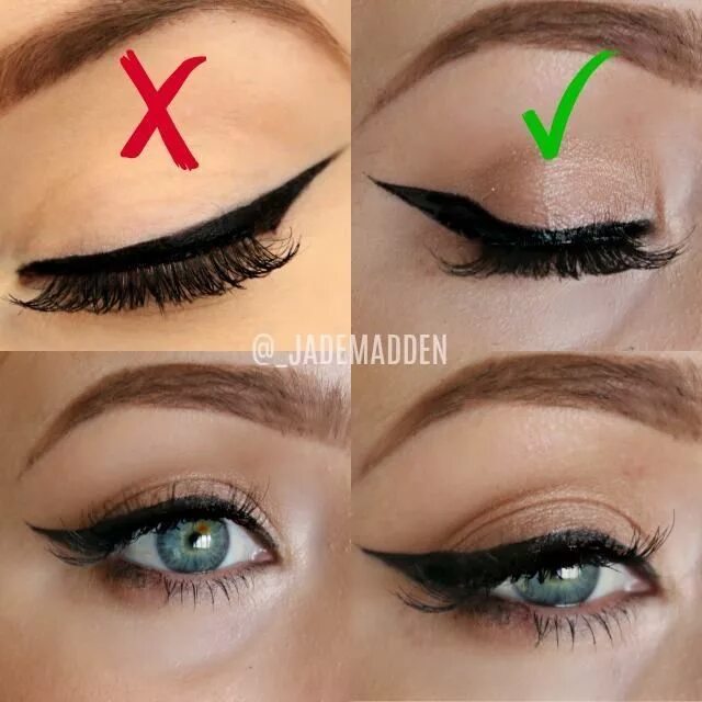 Пошагово фото стрелок для глаз TAMPON EYELINER Application Facile in 2019 Makeup eye looks, Pinterest makeup, E