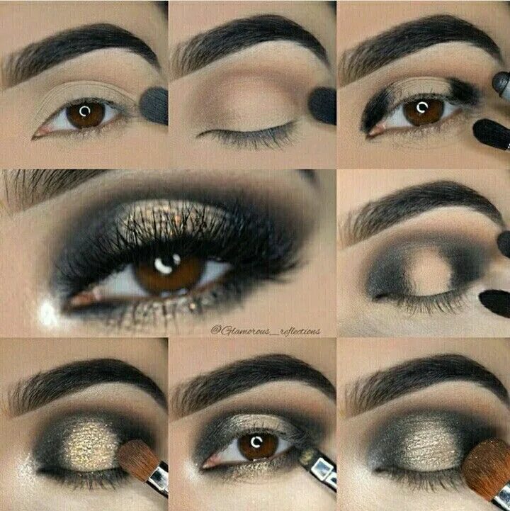 Пошагово как накрасить глаза тенями Pin on макияж Smokey eye makeup tutorial, Eye makeup steps, Smokey eye tutorial