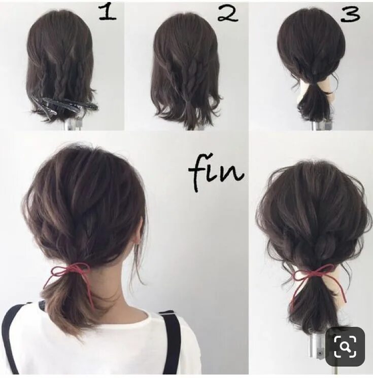 Пошагово легкие прически на короткие волосы Pin on Hair Long hair styles, Pigtail hairstyles, Bob hairstyles for fine hair