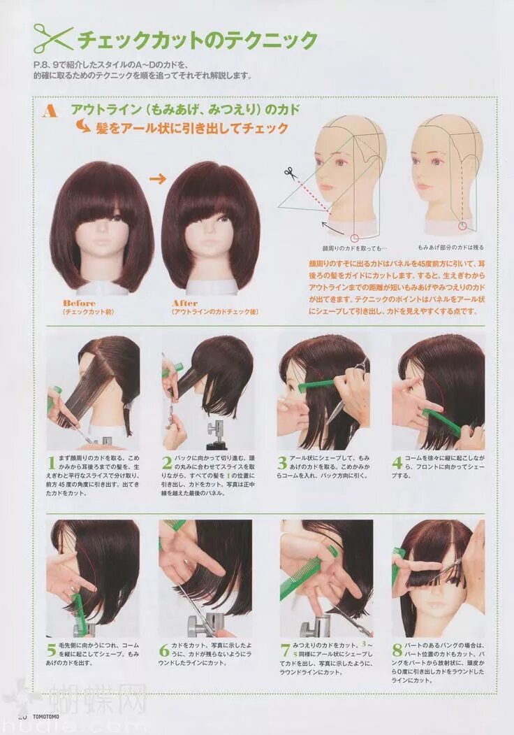 Пошагово стрижка каскад на средние волосы Pin on corte Hair cut guide, Hair techniques, Hair cutting techniques