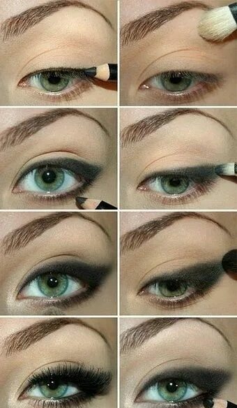 Пошаговое фото красить глаза click.com.cn Cat eye makeup, Romantic eye makeup, Dramatic eye makeup