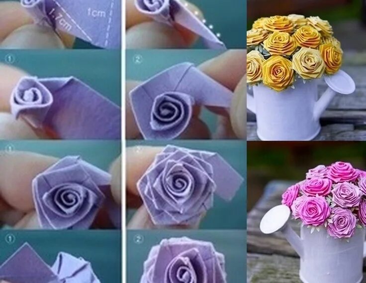 Пошаговое фото мастер класс из бумаги DIY: Paper Roses Quilling, Quilling tutorial, Paper roses